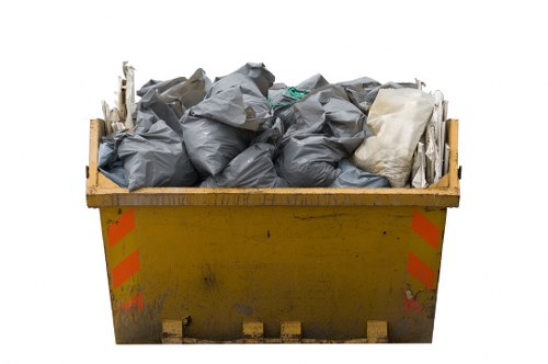 Segregated demolition waste materials