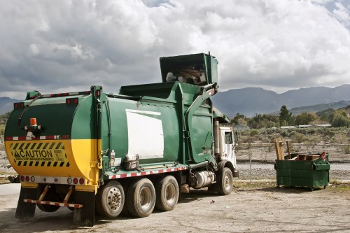 Business professionals managing waste with a commercial skip in Brimsdown